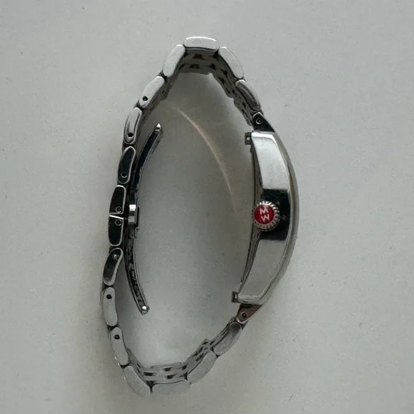 Michele Urban Mini Stainless Steel Watch with Diamond Detail - Picture 3 of 5